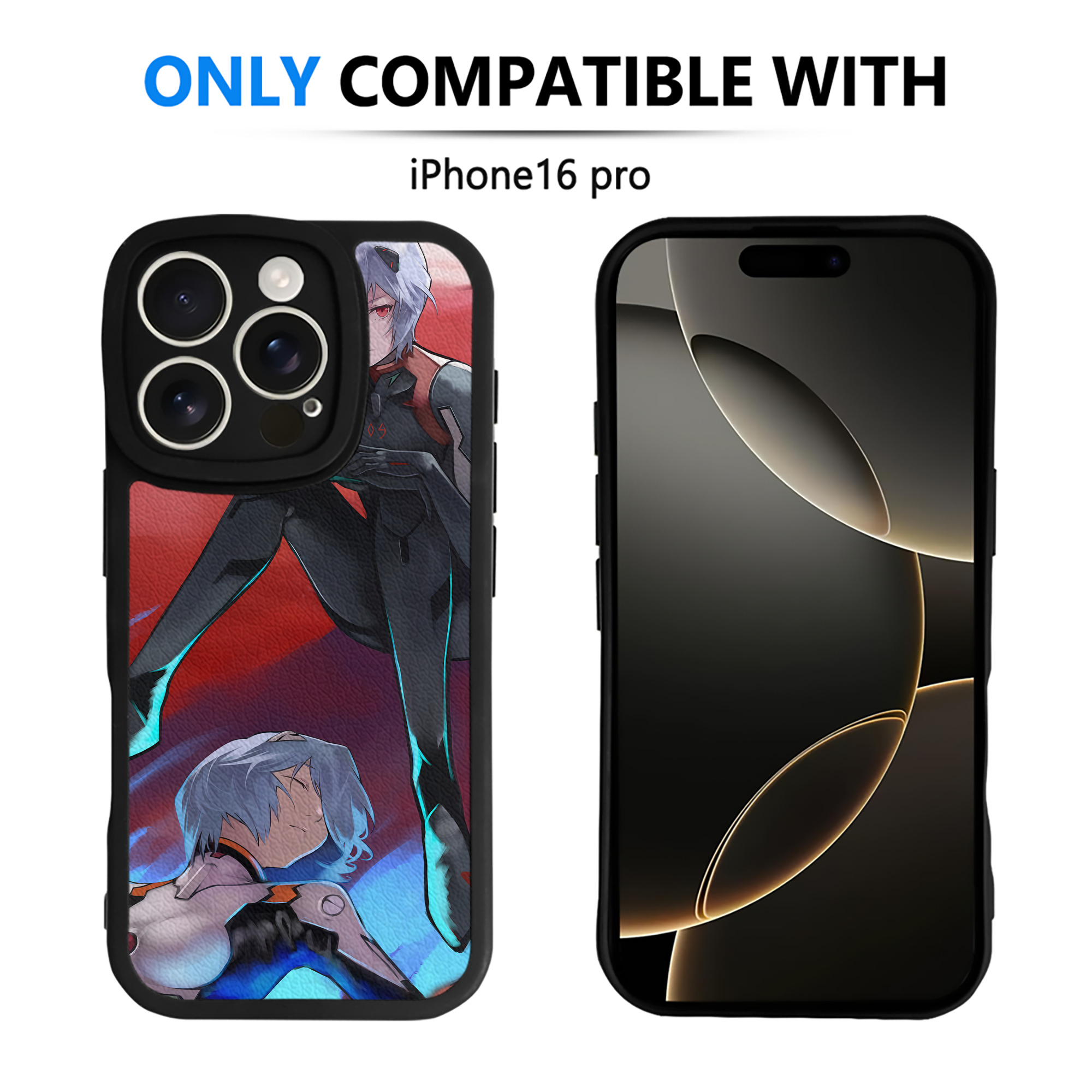 （画像用） EVA 新世紀エヴァンゲリオン 【iPhone 16シリーズ対応】シリコンスマホケース（レザー調） 材質：シリコン